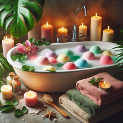 Transform Your Bath with Luxurious Bath Bombs & Bath Fizzers | Relax & Recharge 2 bath fizzers in spa bath