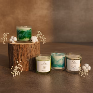 250ml Scented Candles in a glass vessel