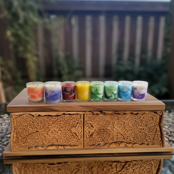 Chakra Scented Candles – Proven Aromatherapy & Energy Balancing (250ml)