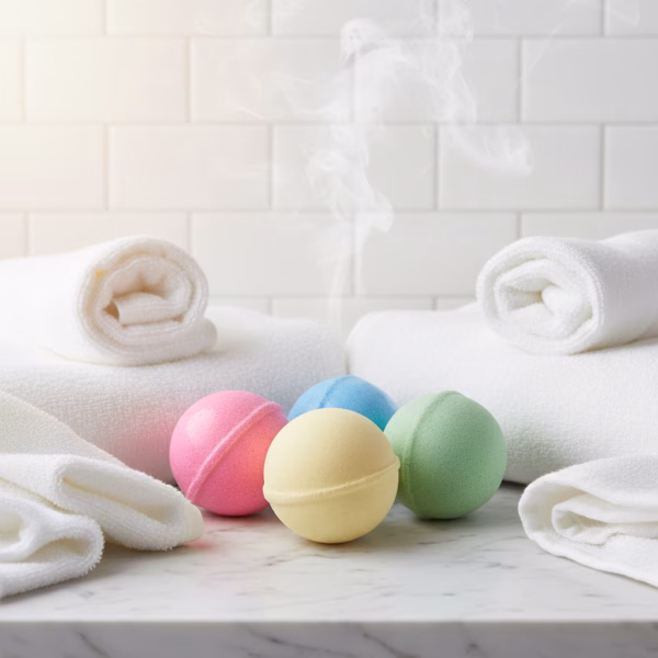 Bath Bombs – Handcrafted Fizzing Relaxation Soak (6 x 6,5cm)